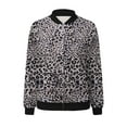thumbnail image 5 of DHFJKG Jackets For Women Leopard Long Sleeve Zipper Jacket Lightweight Casual Daily Wear Trendy Outerwear, 5 of 8