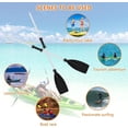 thumbnail image 3 of Remos para barcos, paletas para Kayak, aleación de aluminio, accesorios para barcos, remo desmontable para canoa, río, piscina, flotador de agua, deportes 1, 3 of 5