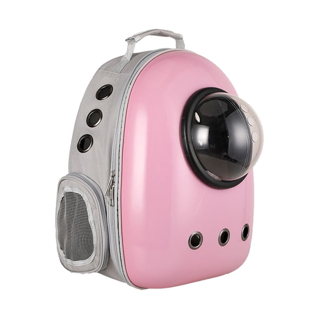 Carrier Pet Backpack Transpirable Pet Dog Outing Bag Space Pet Backpack (Rosa)