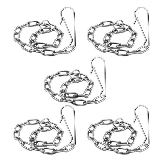 Cadena de elevación de inodoro de acero inoxidable reemplazable de 5 piezas