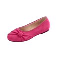 thumbnail image 2 of Women Knotted Bow Ballet Flats, Soft Textured Round Toe Slip‑on Casual Flat Shoes, Comfort Walking Footwear, 2 of 9