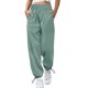 thumbnail image 1 of Pantalones de chándal para mujer, con cierre de cordón ajustable, ajuste holgado, cómodos pantalones deportivos para mujer para uso diario, verde guisante XL, 1 of 4