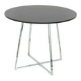 thumbnail image 5 of LumiSource Chrome Metal, Black MDF Canary Cosmo Dining Table, 5 of 6