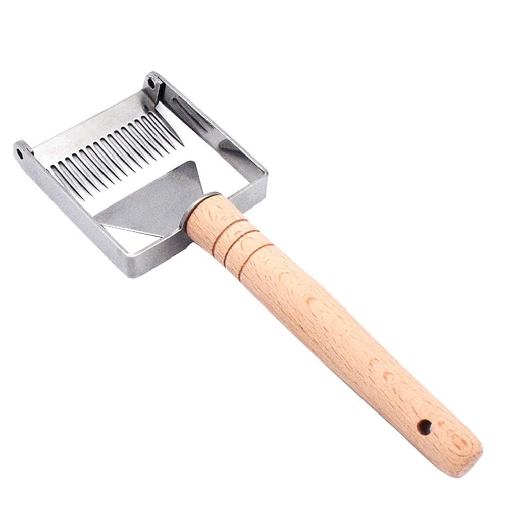 New Stainless Steel Bee Hive Uncapping Honey Fork Scraper Shovel Beekeeping Tool 