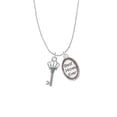 thumbnail image 2 of Delight Jewelry Silvertone Crown Key Best Mom Ever Charm Necklace, 2 of 4