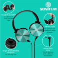 thumbnail image 2 of Auriculares Sonitum Classroom, paquete de 10 unidades, para estudiantes, color negro, 2 of 4