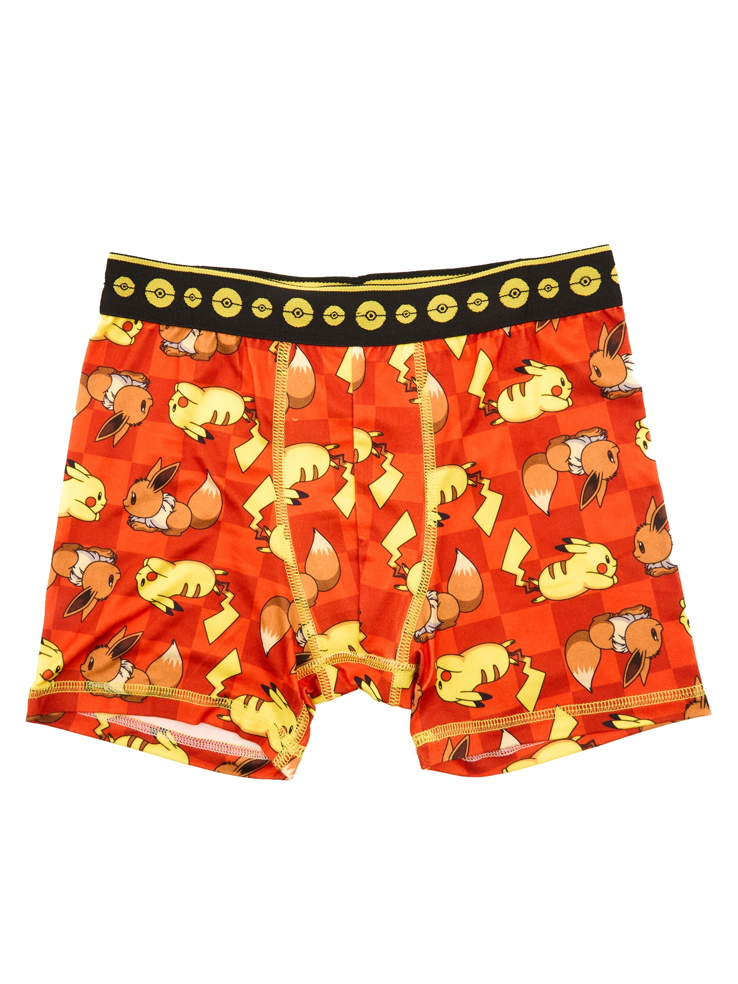 Pokémon Boys Boxer Brief Underwear, 4-Pack, Sizes XS-XL