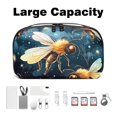 thumbnail image 3 of Honeybee Travel Organizer Digital Pouch Charger Case Organizer Charge Cord Organizer Waterproof Oxford Cloth Electronics Organizer Bag 5.9x9.44x3.14 in., 3 of 6