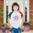 thumbnail image 5 of Ugoldhm Girls Print T-Shirts Summer Fourth of July Print Tees Short Sleeve Fashion Everyday Cute Trendy Tops Size 3-14, 5 of 7