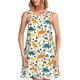 thumbnail image 1 of Disketp Dinosaurs and Tropical Leaves para Vestido sin Mangas para Mujeres, Vestidos de Verano para Mujeres, Casual y Holgado para la Playa, 1 of 7