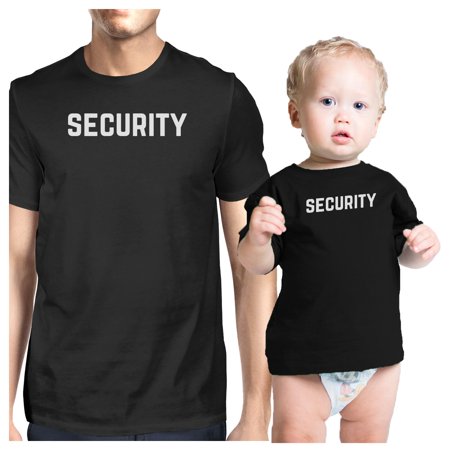 security black infant tee dad baby boy matching fathers day gifts