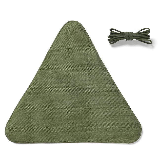 Taburete de lona de nailon triangular impermeable, sin patas, portátil