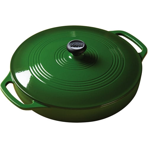 enameled cast iron casserole with lid