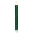 thumbnail image 5 of Northlight LED Taper Flickering Flameless Honeycomb Christmas Candles - 9.5" - Green - Set of 2, 5 of 9