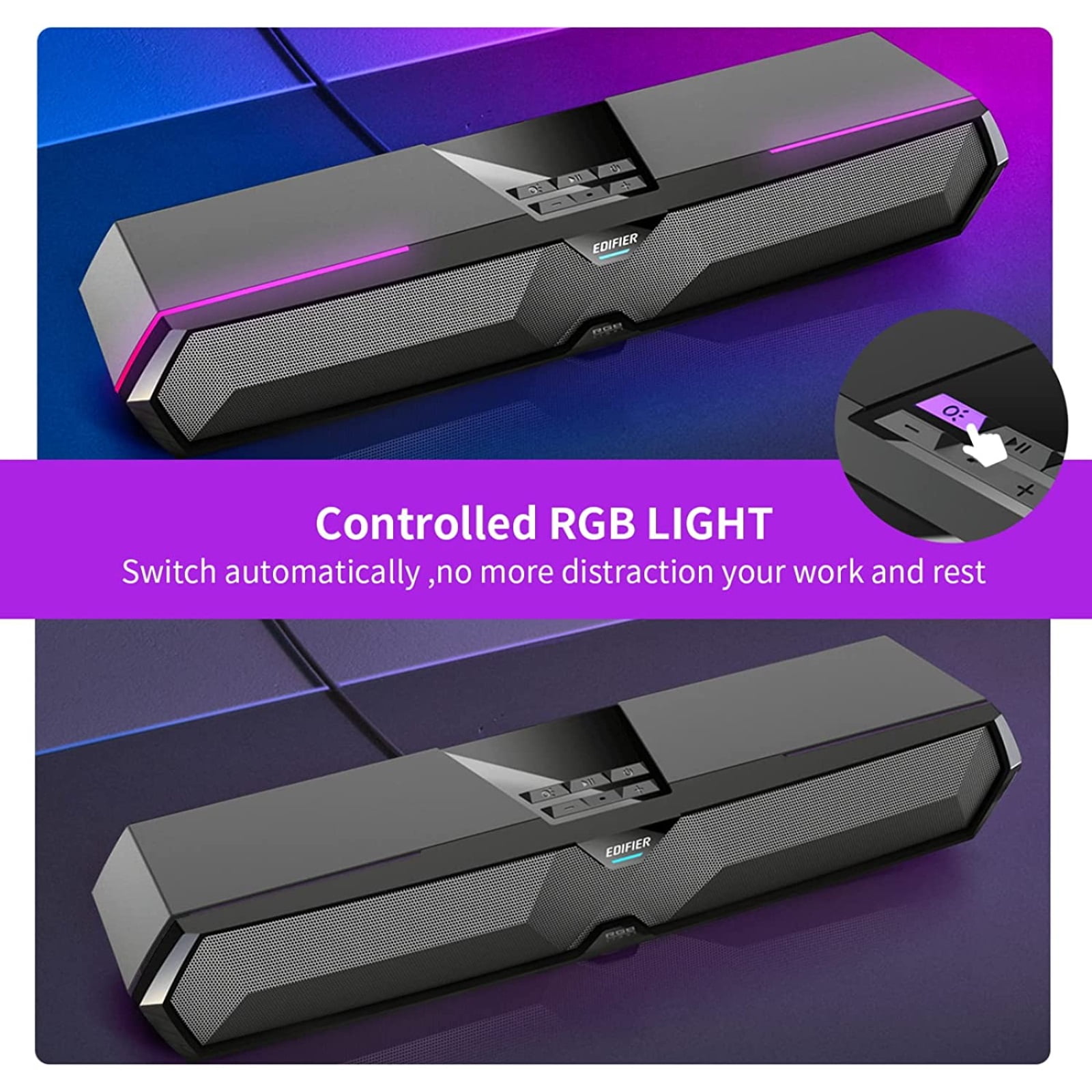 Edifier MG300 Bluetooth Tabletop Speaker with RGB light effects (Black)