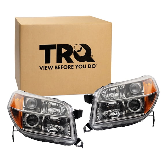 TRQ Headlight Assembly Set HO2518110 HO2519110 Fits 2006-2008 Honda Pilot