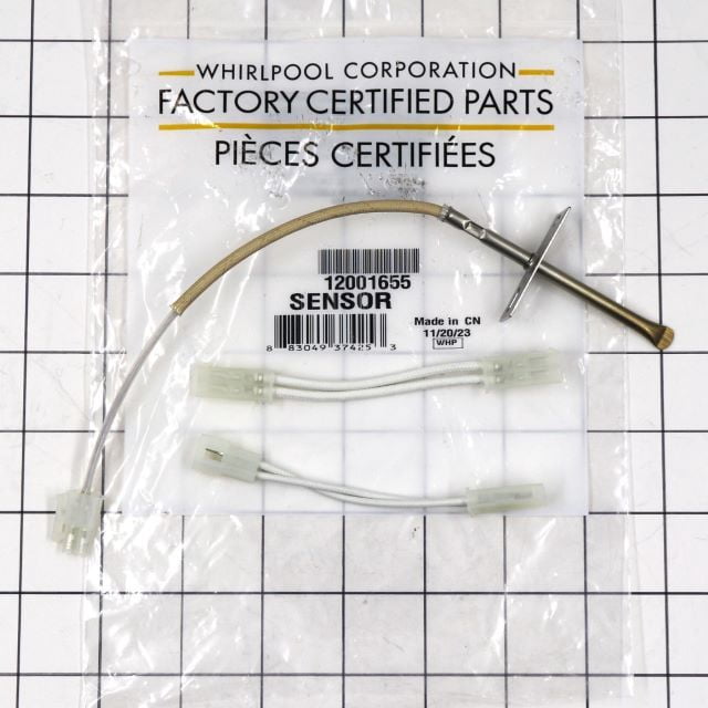 Whirlpool 12001655 Genuine OEM Range Temperature Sensor Replacement Part - Replaces W10127322, Y04000051, 12001356, and more