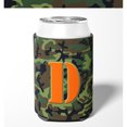 thumbnail image 2 of Letter D Initial Monogram - Camo Green Can or Bottle Beverage Insulator Hugger, 2 of 5