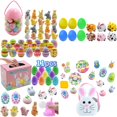 thumbnail image 3 of Style 1 Juego de huevos de Pascua sorpresa, huevos de Pascua rellenos, huevos retorcidos para muñecas, suministros de regalo para fiesta en casa, fiesta, niños y niñas, 3 of 5