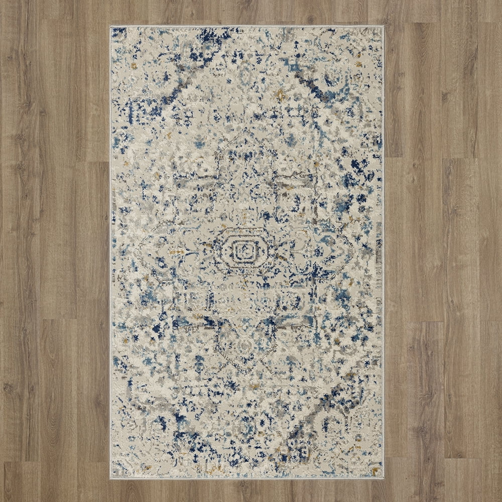Mohawk Home Icarus Indoor Woven Area Rug, Blue, 3'11" x 6'