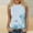 Light Blue, variant on QUNYINEY Tank Tops for Women Casual Sleeveless Crew Neck Floral Tops Loose Basic Summer Tank Tops