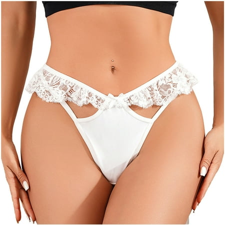 

Womens Briefs White Invisible Panty XS 1 Pack