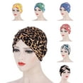 thumbnail image 5 of SPRING PARK Headwrap Flower Print Fiber Fabric Turban Hat Muslim Headscarf Cap Head Wrap, 5 of 7
