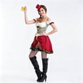 thumbnail image 6 of Meichang Womens Traditional German Dress Dirndl Bavarian Dresses Vintage Medieval Gothic Lace Up Costume for Oktoberfest Halloween Party, 6 of 6
