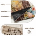 thumbnail image 6 of Easter Chicken 2'x6' Runner Rugs for Hallway Kitchen Bedside Non Slip, Colorful Eggs Spring Daisy Wildflowers Basket Entryway Rug Runners with Rubber Backing, Long Carpet Runner for Laundry Room, 6 of 8