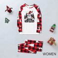 thumbnail image 2 of Odeerbi Christmas Pajamas for Family Holiday Long Sleeve Family Christmas Pajamas Matching Sets Mom Christmas Plaid Printed Blouse Tops + Pants Sleepwear Family Matching PJs Set Red, 2 of 6