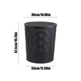 thumbnail image 3 of Large Capacity Plastic Laundry Hamper with Lid, Imitation Rattan Design for Clothes and Toy Storage, Ventilated and Durable Household Basket in Black, 3 of 6