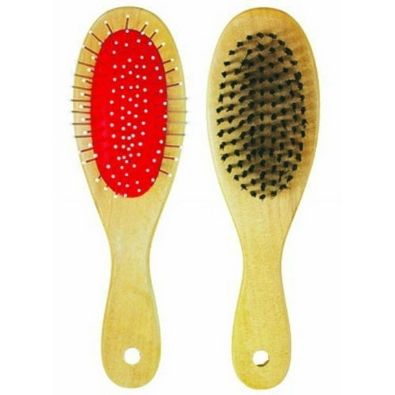Pet Inc. Dual-sided Wooden Handle Pet Brush