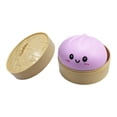 thumbnail image 2 of Bola de masa antiestrés para niños y adultos, bollo de masa suave y exprimible, relleno al vapor Púrpura, 2 of 9
