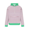 thumbnail image 3 of Hoodie Mens Shirts Hooded Drawstring Adjustable Shirt Men's Striped Printed Colorblock Loose Hooded Sweatshirt Printed Long Sleeve Top Everyday,Streetwear,Outdoor Sports Clothing Shirts For Men, 3 of 4