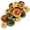 Orange/Beige/Green, variant on YOYTOO 12 Pcs Mini Artificial Velvet Pumpkins Decoration, Mixed Color, Fall Fake Pumpkins Decor Set for Halloween Thanksgiving Autumn Harvest Party Table Centerpiece Decor (Orange/Gold/White)