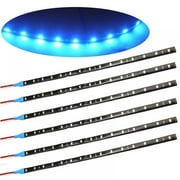 MELLCO Car Underglow Lights, Car Interior LED Strip Lights, 30CM 12SMD 12V Motorcycle LED Lights Strip, Waterproof Glow LED Strip Lights for Boats, Decorative Lights, Pack of 6 (4 colors)