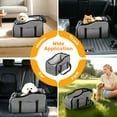 thumbnail image 4 of Pet Booster Seat For Cars, Dog Car Carrier With Safety Harness, Portable Travel Vehicle Pet Bed for Small Dogs, Cats Easy-Clean & Sturdy Construction, Gray, 4 of 9