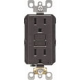 thumbnail image 2 of Leviton GFCI Receptacle in Brown — UL Listed for US Residential Electrical Code Compliance, Drop-in NEC-Standard Wiring, 2 of 2