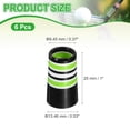 thumbnail image 2 of Uxcell Golf Ferrules, 25 mm Taper Tip Shaft Golf Iron Ferrules Durable CAP Shaft Tip Protector Replacement 6 Pcs & Green & 0.37"-Fitting for Club Repair and Maintenance, 2 of 6