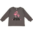 thumbnail image 3 of Inktastic My Aunt Loves Me Flamingo Grandchild Girls Long Sleeve Toddler T-Shirt, 3 of 5