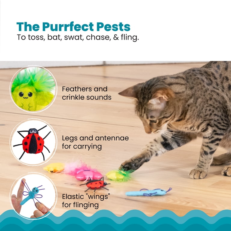 vibrating bug cat toy Electric Oil Applicator and Vibration Scalp Massager main image 1