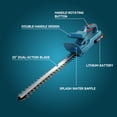 thumbnail image 2 of Globalsource 21V 500W Cordless Hedge Trimmer, 2*3.0Ah Rechargeable Electric Bush Trimmer with 20 Inch Dual-Action Blade & Safety Lock, Lightweight 3.97LBS for Effortless One-Handed Trimming, 2 of 10
