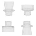 thumbnail image 2 of Glass Candle Holders Taper Candlestick Holder for Wedding Decor, A, 2 of 5