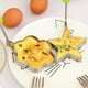 thumbnail image 5 of EeaseMX Molde de acero inoxidable para cocinar huevos fritos, panqueques, anillos de huevo antiadherentes, herramienta de cocina (flor), 5 of 7