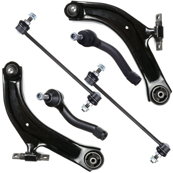 SCITOO 6pcs Suspension Kit 1 Right 1 Left Lower Control Arm And Ball Joint 2 Sway Bar 2 Outer Tie Rod End fit for Nissan Sentra 2007 2008 2009 2010 2011 2012 K620373 K620374