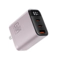 thumbnail image 1 of Pink 65W Dual Port Gan Fast Charger With Digital Display Compact Design Supports Pd Technology For Phones Tablets And Laptops Us Standard Pink, 1 of 8