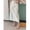 White, variant on White Denim Straight Midi Skirt With Side Slit Pocket Casual