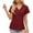 Wine, variant on gakvbuo Summer Tops For Women 2024 Eyelet Embroidery Short Sleeve Shirts Womens Fashion Print Tops Short Sleeve Out Blouse Funny Round Neck T-Shirt Tops