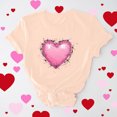 thumbnail image 2 of VKOYWKM T-Shirts de la Saint-Valentin pour Femmes avec Cœur Graphique, Manches Courtes Romantiques, T-Shirts de Printemps, Col Rond, Coupe Ample, Hauts de Vacances, Cadeau pour Petite Amie, 2 of 7