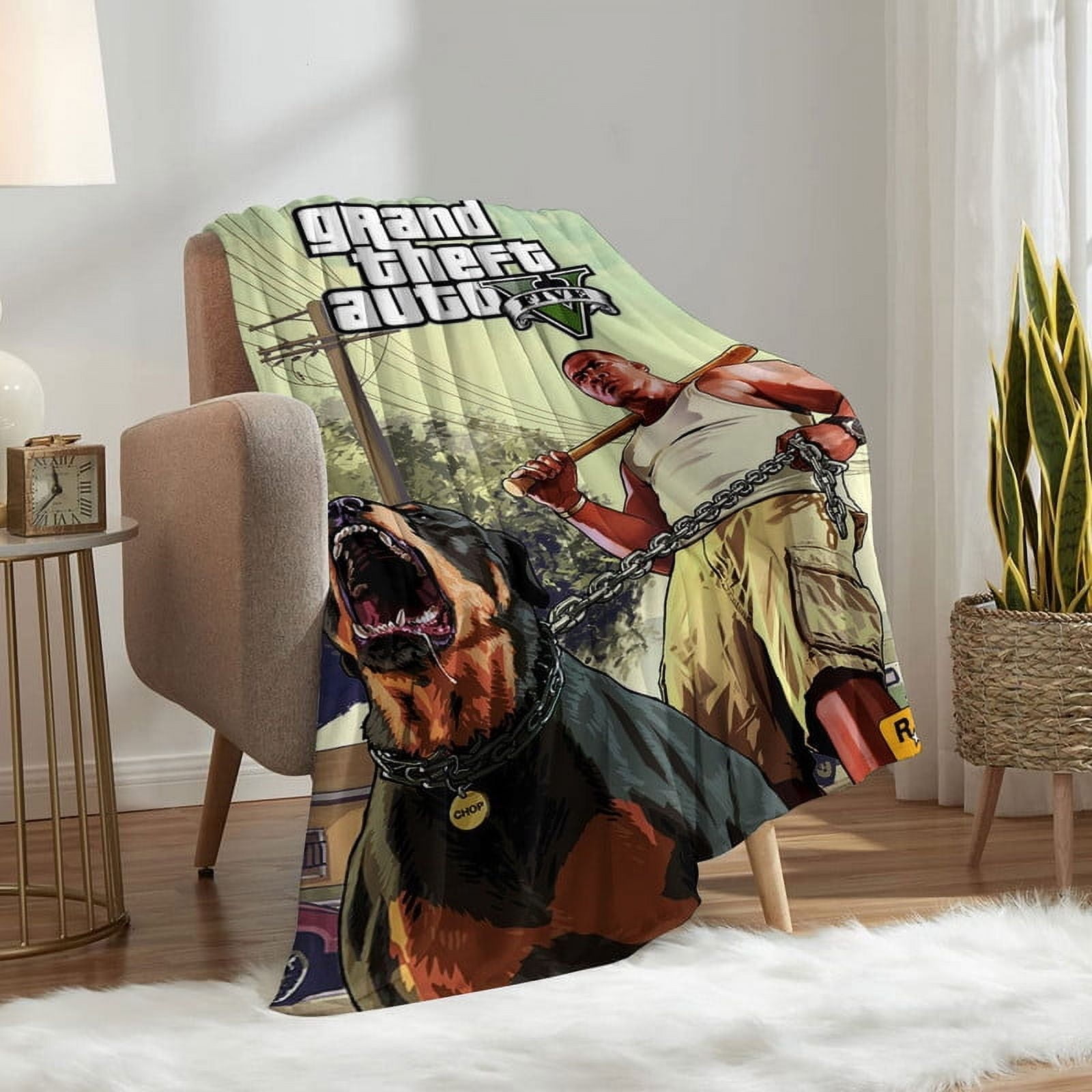 Grand Theft Auto Gra5 Throw Blanket Gifts for Fans Lover Girls Boys Women Present Hoodie Him Bed 30"x40"